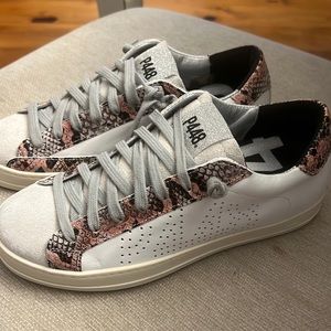 P448 Snake Skin Sneakers in Pink